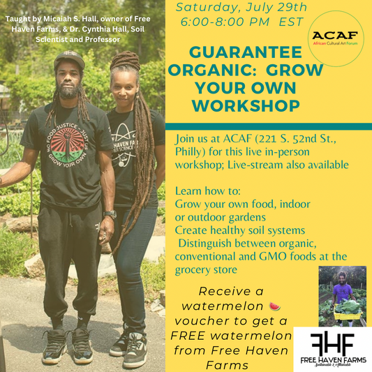 Guarantee Organic Workshop